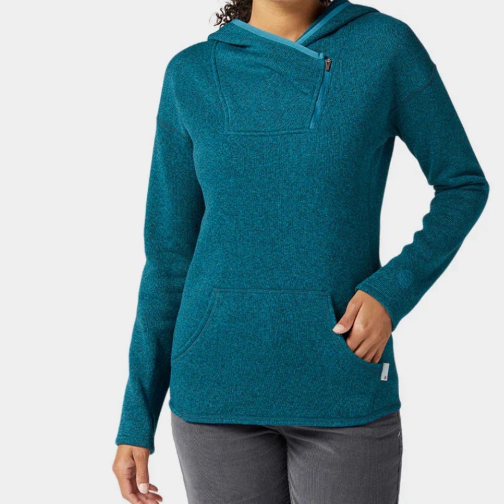Stio Sweetwater fleece hoodie deep lagoon heather size small NWT